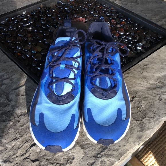 Nike Air Max 270 React Pacific/Hyper Blue CI3866 400 running Size 8.5 men's - Picture 2 of 16